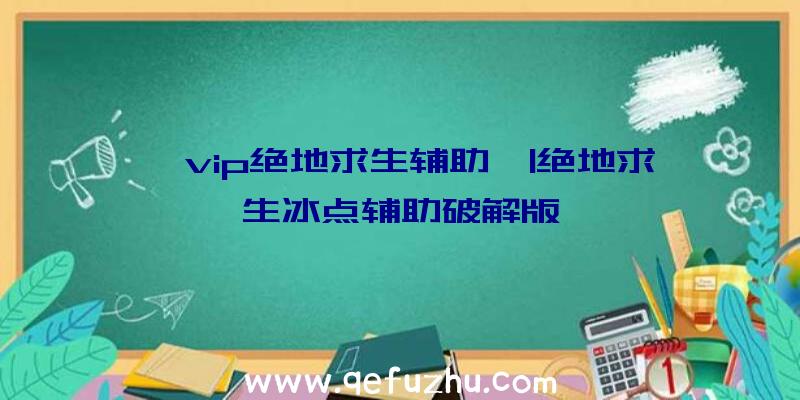 「vip绝地求生辅助」|绝地求生冰点辅助破解版